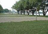 Sandy volleyball courts